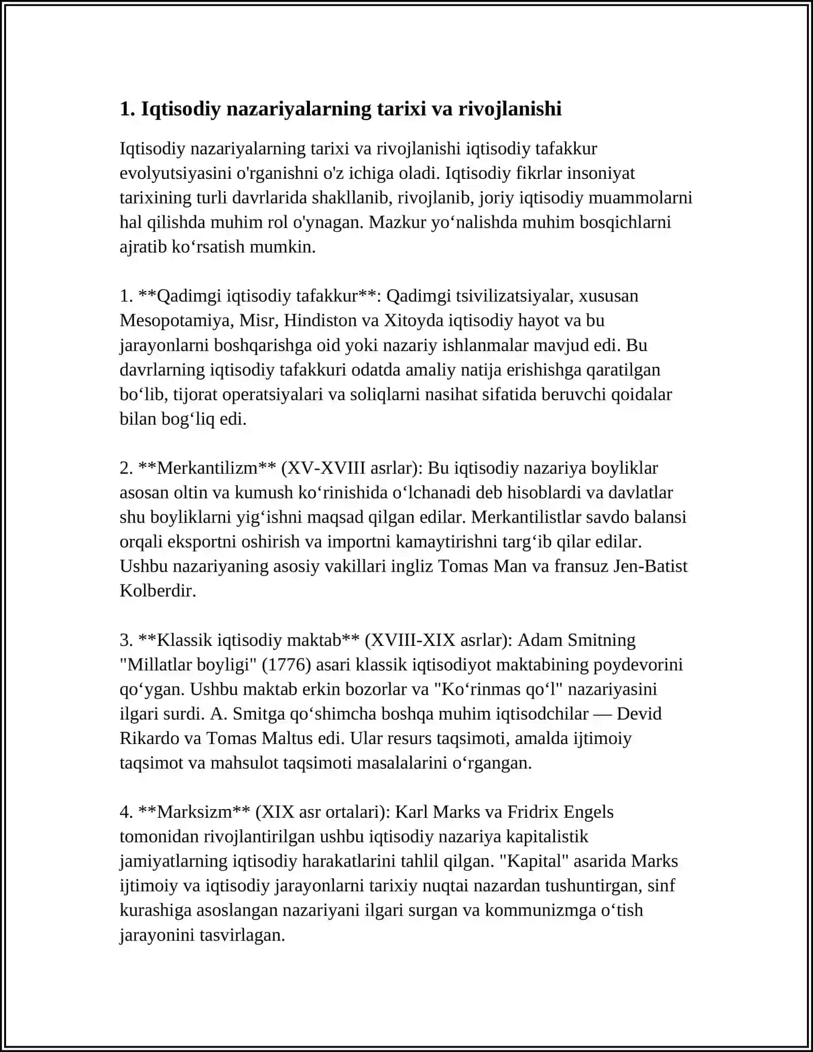 ANGLIYA IQTISODIYOTIDA KLASSIK (MUMTOZ) MAKTABNING SHAKLLANISHI 3