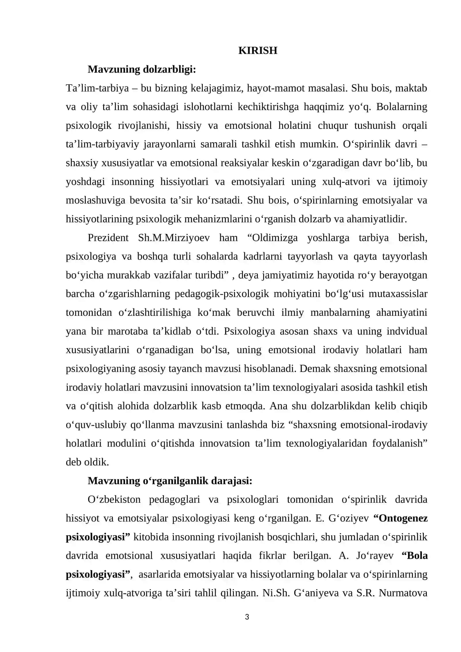 O'spirinlik yoshida emotsiya va hissiyotlarning psixologik mehanizmlari 3
