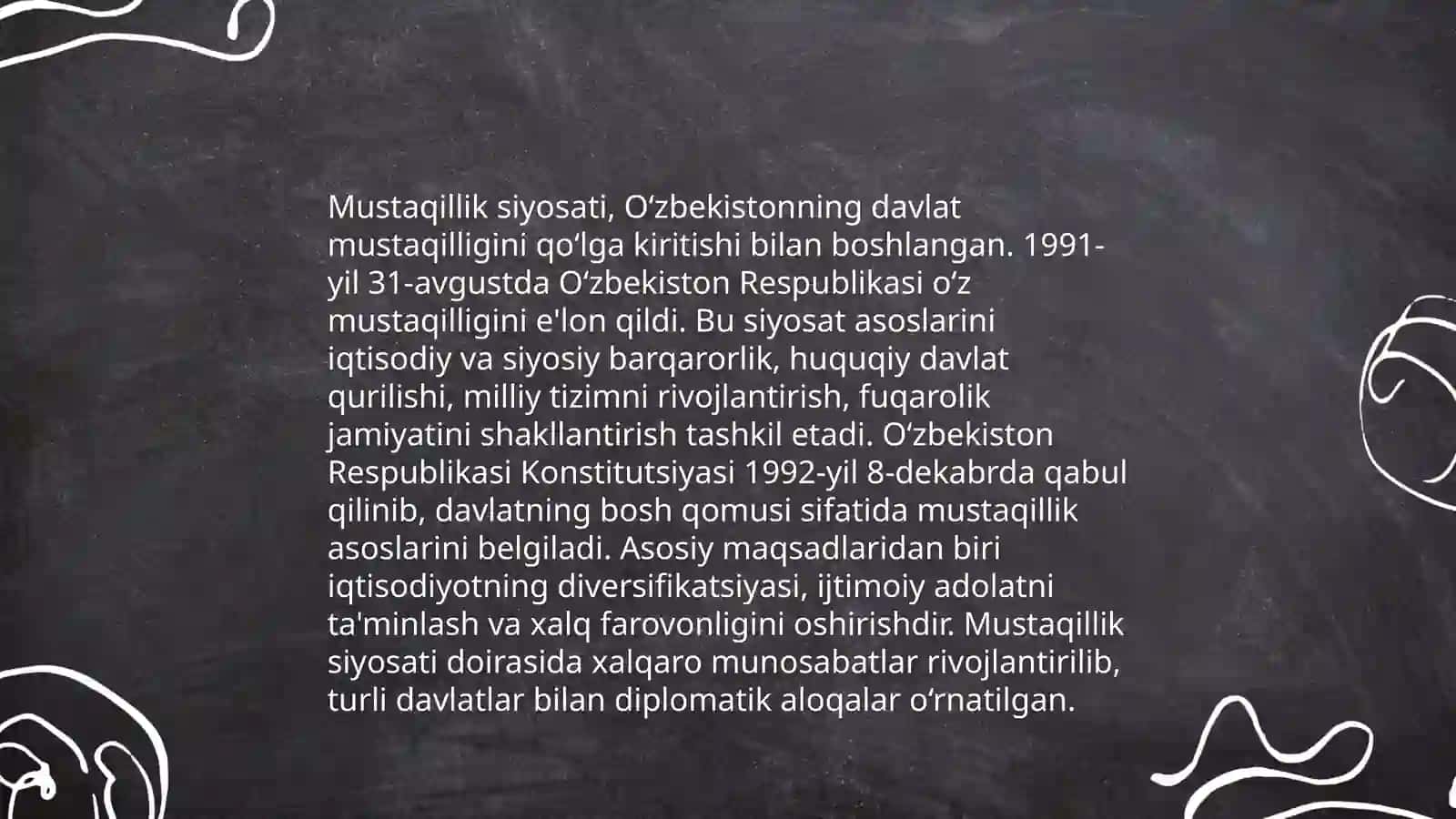 Mustaqil Òzbekiston Respublikasini tashkil topishi va uning tarixiy ahamiyati 3