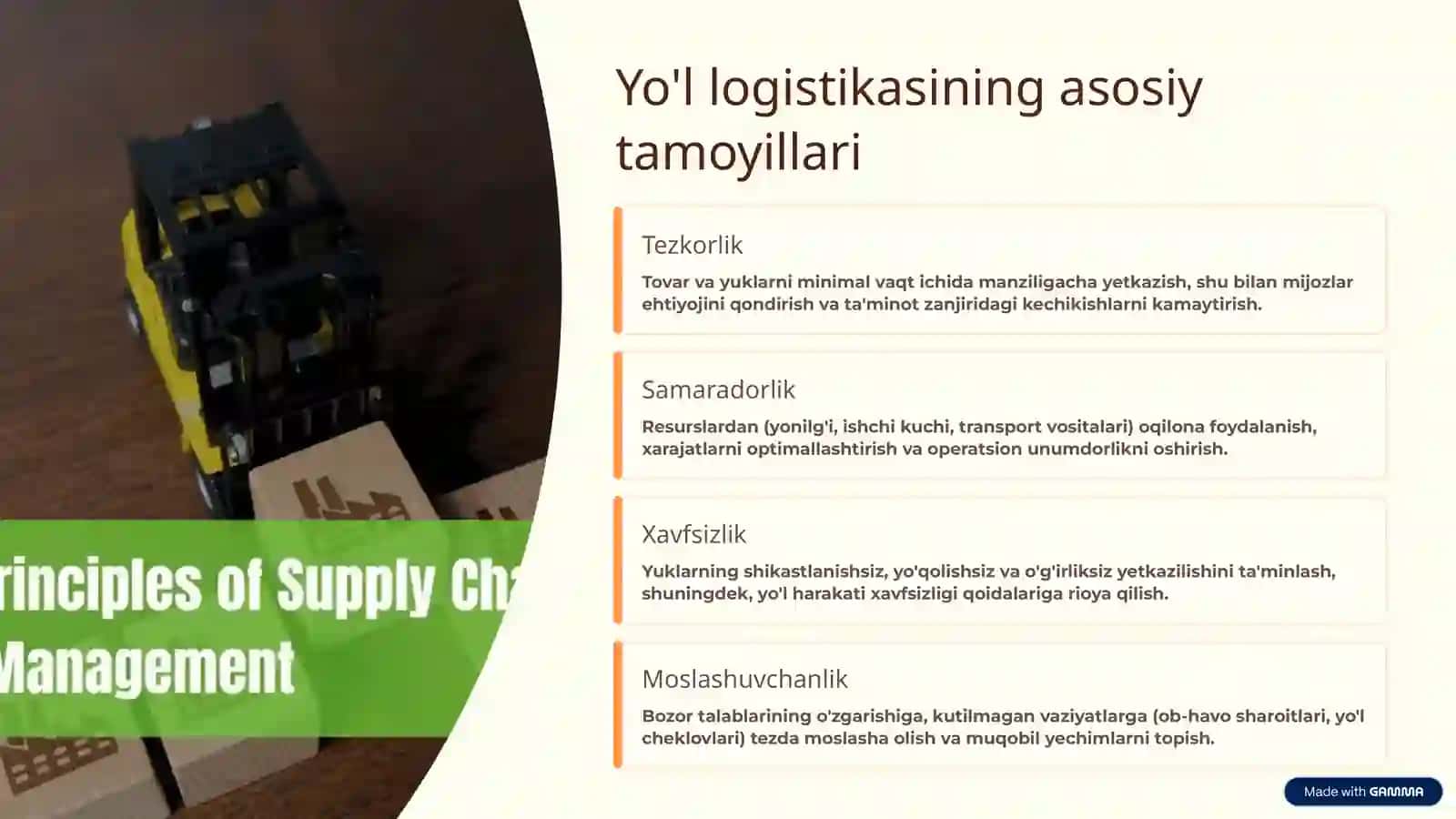 Yo'l xo'jaligida logistika 3