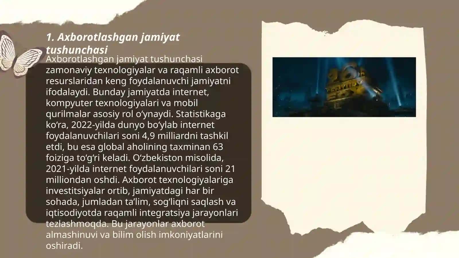 Axborotlashgan jamiyat va uning rivojlanish istiqbollari 3