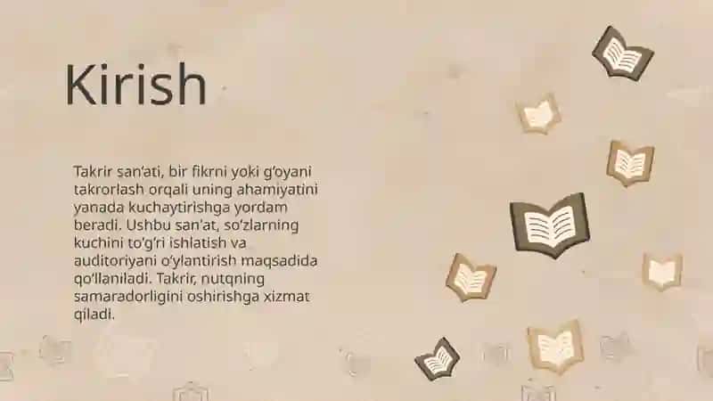 Takrir (takror) san’ati 3