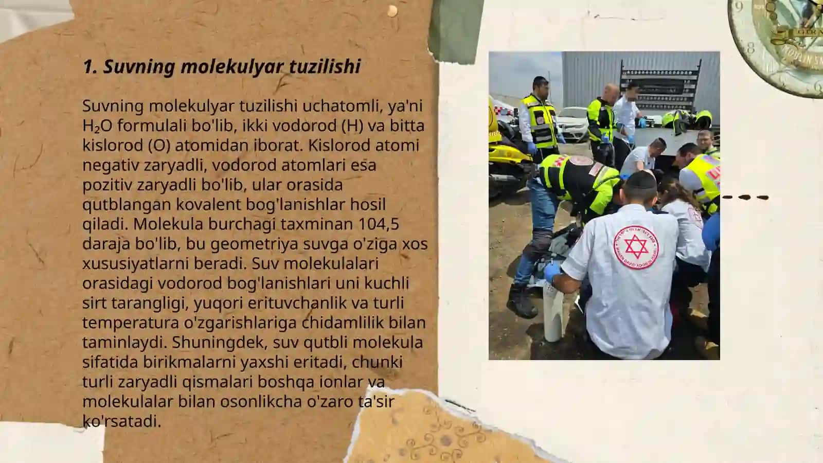 Suvning molekulyar tuzilishi 3
