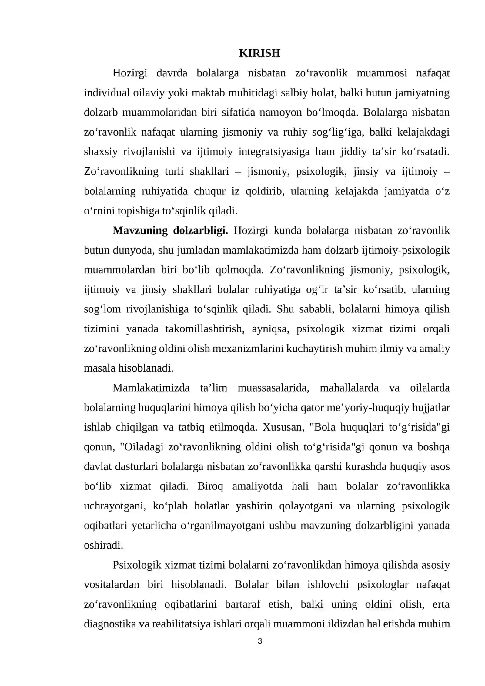 Bolalarga nisbatan zo‘ravonlikni oldini olish chora tadbirlari 3