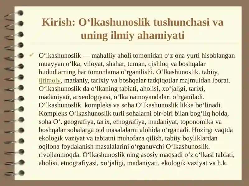 Mustaqillik yillarida o'lkashunoslik 3