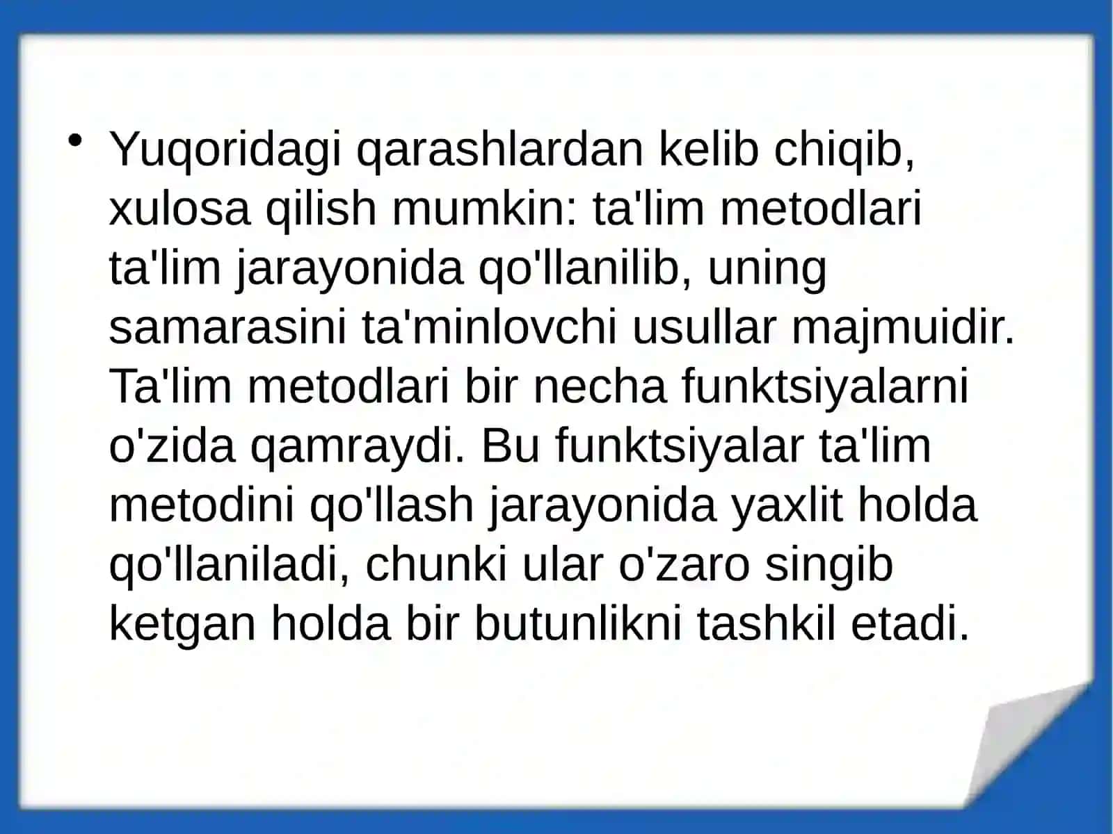 Ta'limni tashkil etish metodlari 3