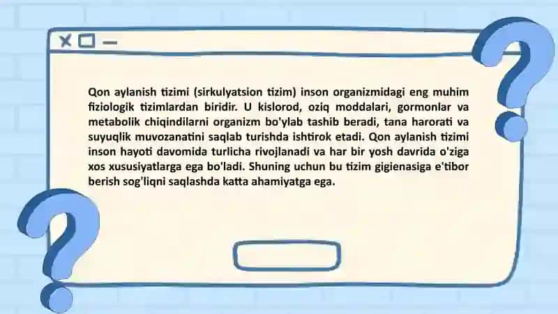 Yurak-qon tomir fiziologiyasi 3
