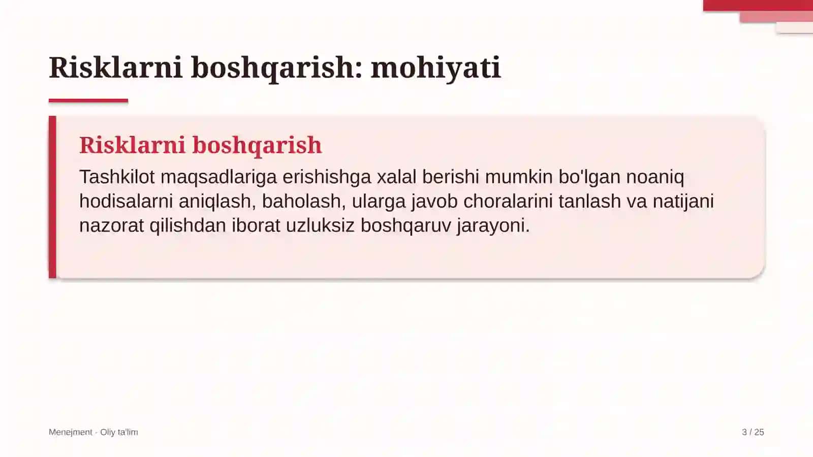 Elektron tijoratda risklarni boshqarish 3