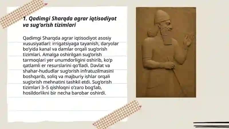 Qadimgi Sharqdagi iqtisodiy g’oyalar 3