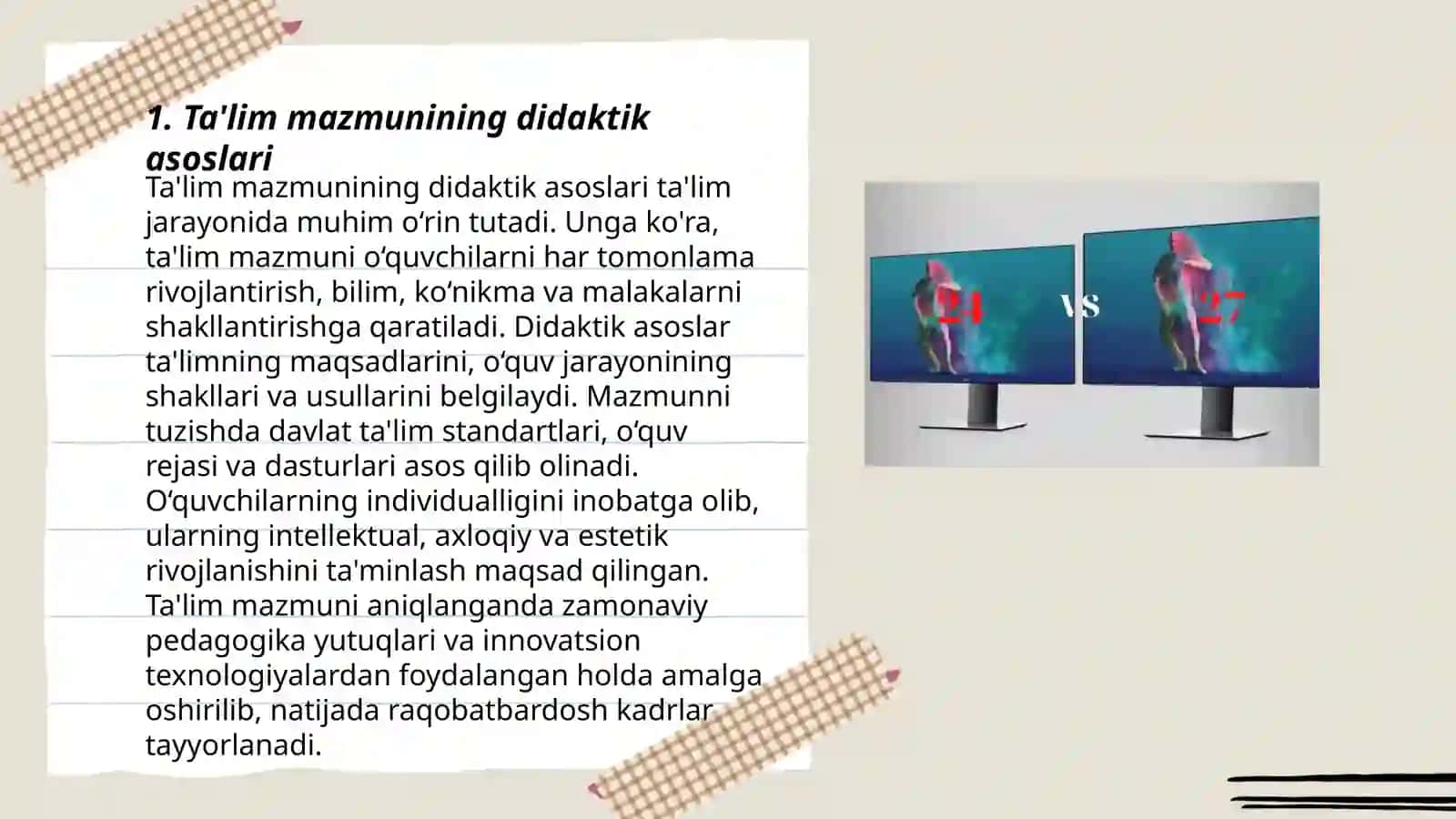 Boshlang'ich ta'lim didaktikasining mazmuni va mohiyati. Boshlang'ich ta'lim didaktikasining asosiy tamoyillari 3