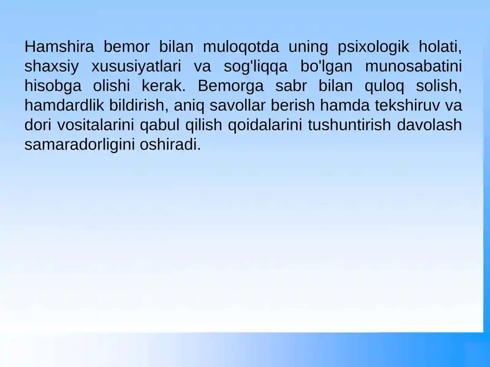 Birlamchi tibbiy-sanitariya yordamida hamshiralik ishi (5-mashg'ulot) 3
