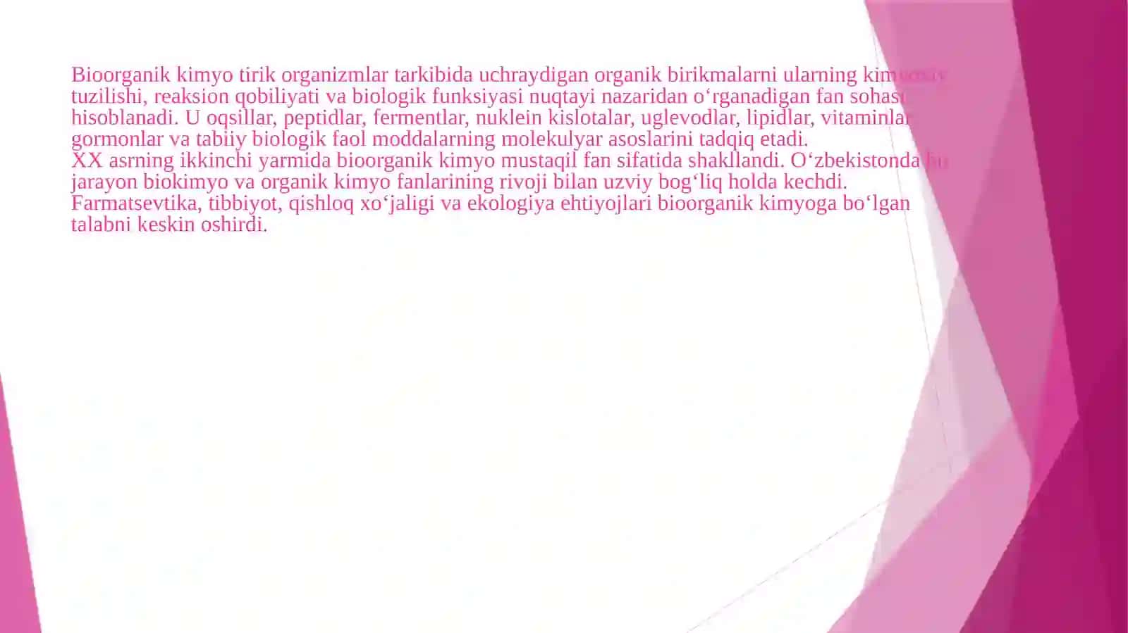 O'zbekistonda bioorganik kimyoning rivojlanishi 3