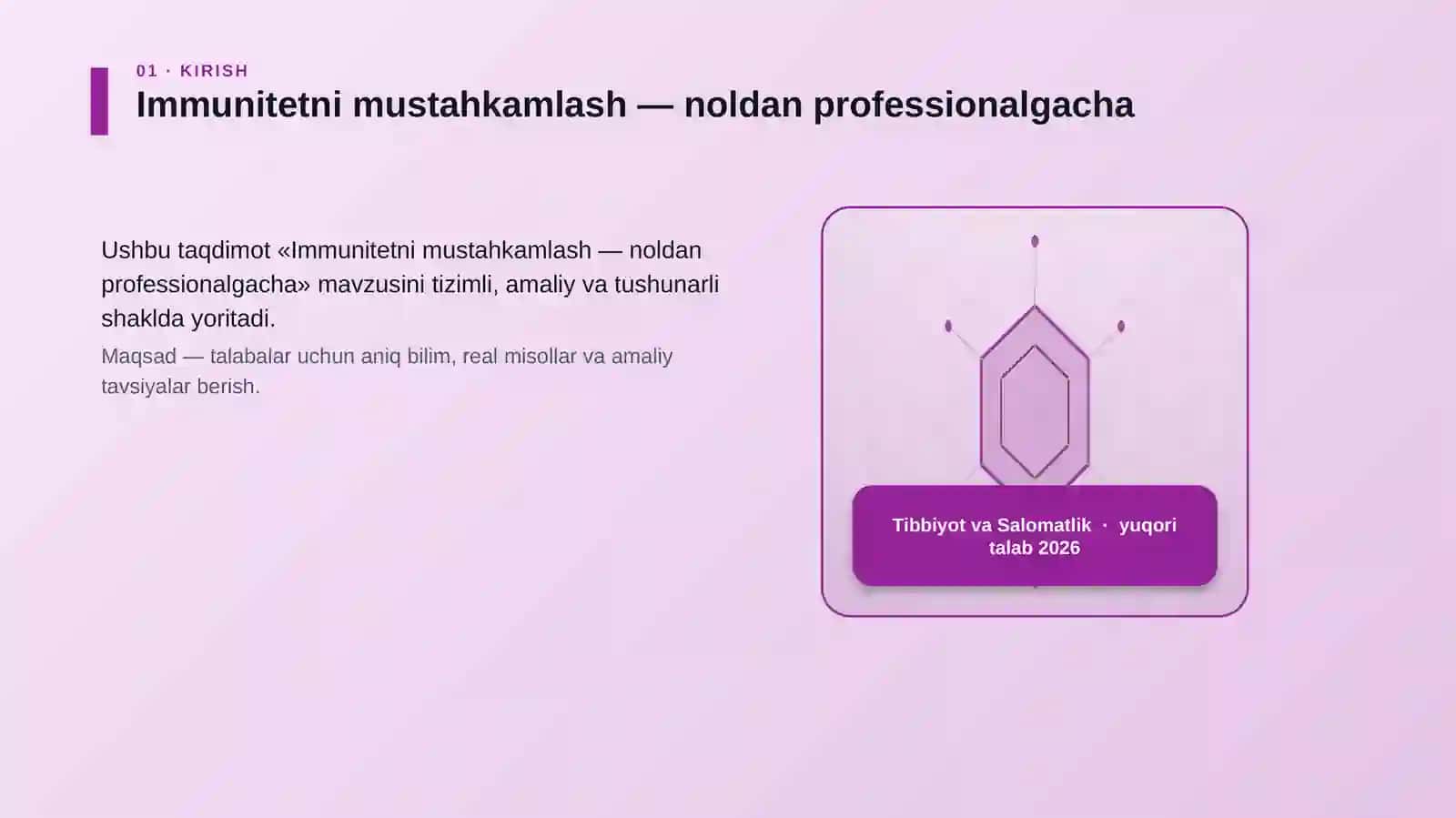 Immunitetni mustahkamlash — noldan professionalgacha 3