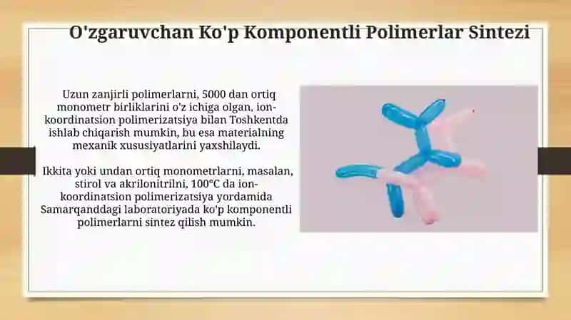 Ion-Koordinatsion polimerlanishning afzalliklari 3