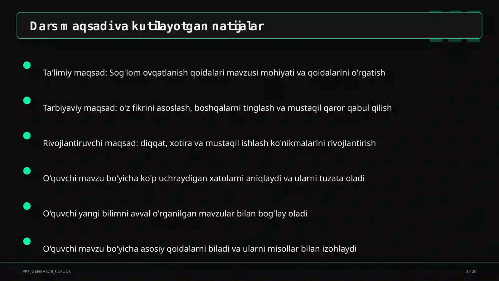 Sog'lom ovqatlanish qoidalari 3