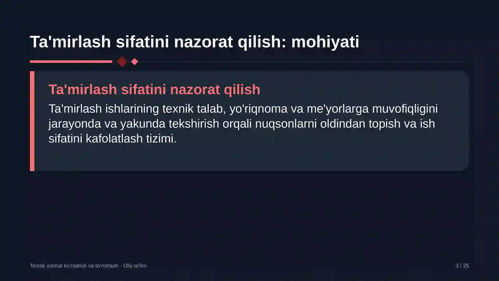 to'qimachilik korxonalarida ta'mirlash ishlari sifatini nazorat qilish 1931 3