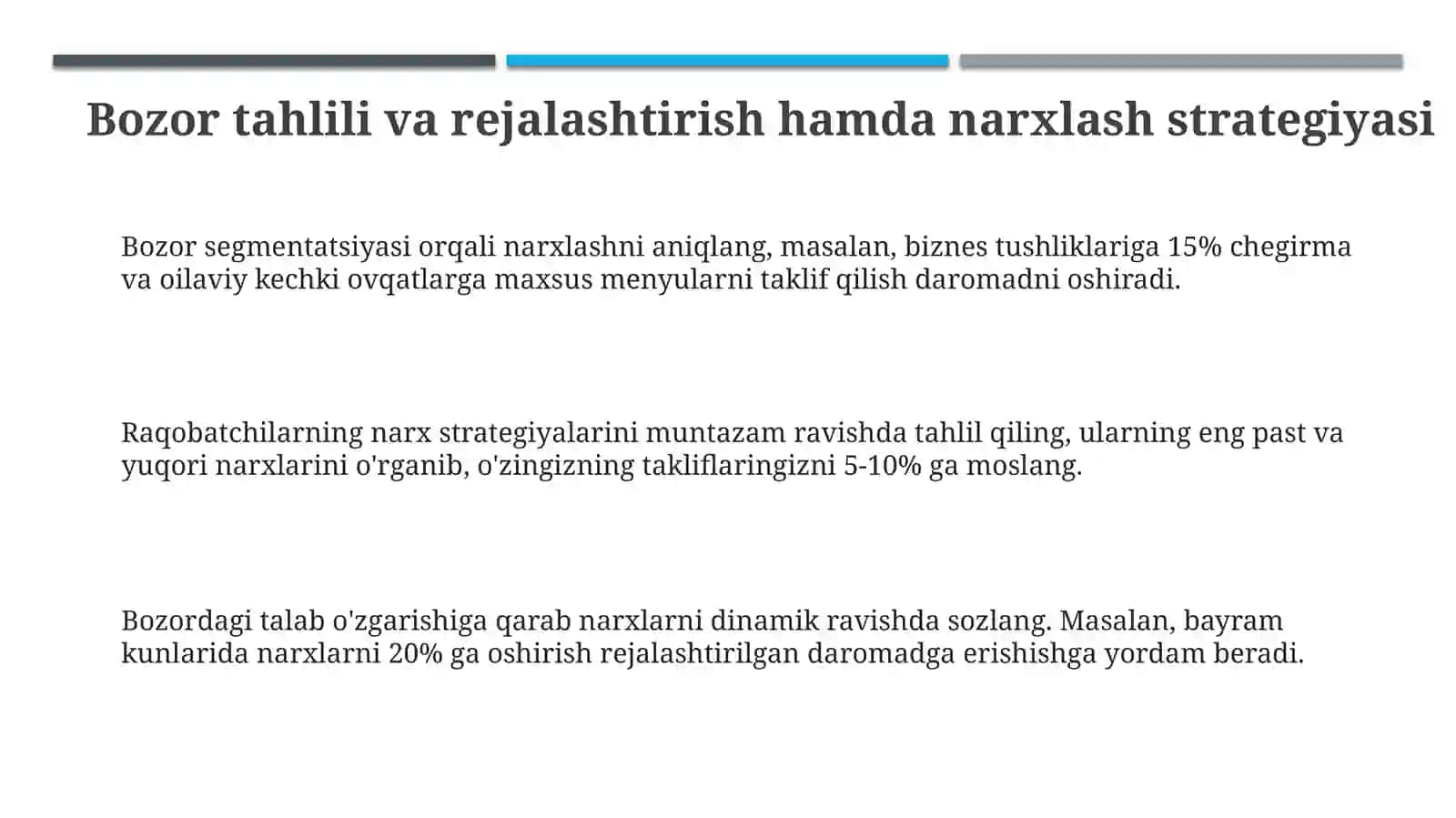 Ovqatlanish korxonasining inqirozga yuz tutishi 3