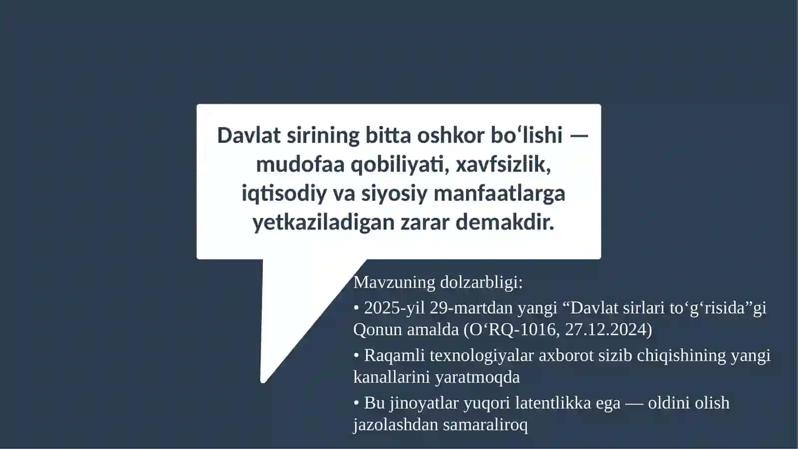 Davlatsirlarinisaqlashtartibigaqarshijinoyatlarningkriminologiktavsifivaularningprofilaktikasi 3