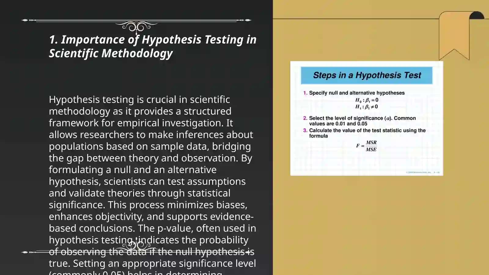 Hypothesis Testing in Scientific Research 3