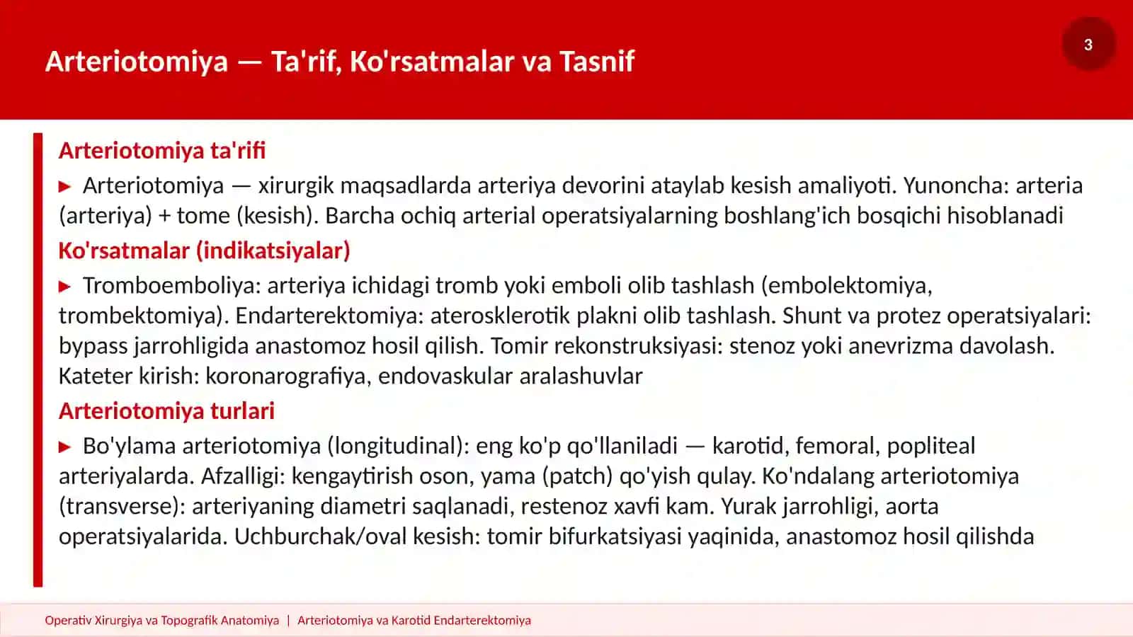 ARTERIOTOMIYA KAROTID PREZENTATSIYA 3