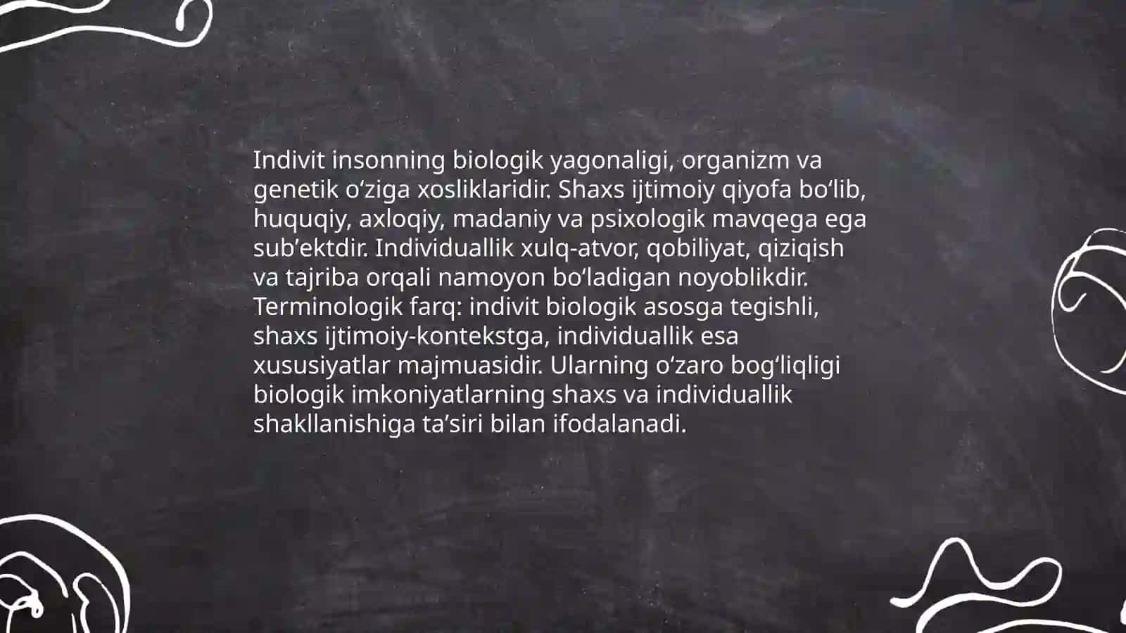 Indivit, Shaxs va Individuallik Tushunchalarining Ozaro Farqi 3