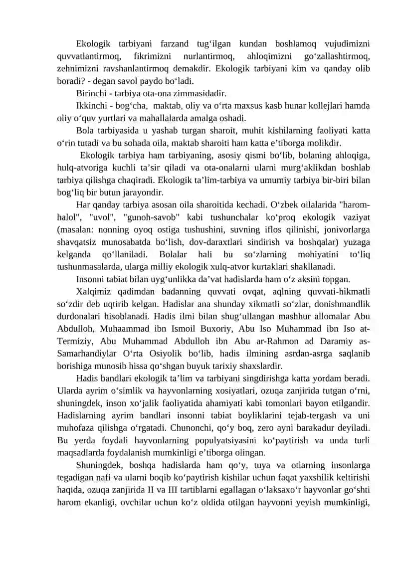Ta’lim muassasalari uchun tabiiy fanlar bo‘yicha ish rejalarini tuzish hamda darslik va qo‘llanmalarni ko‘rib chiqish 3