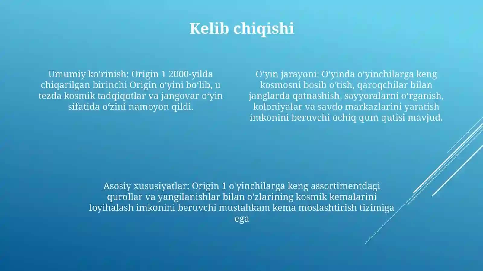 Kelib chiqishi 3