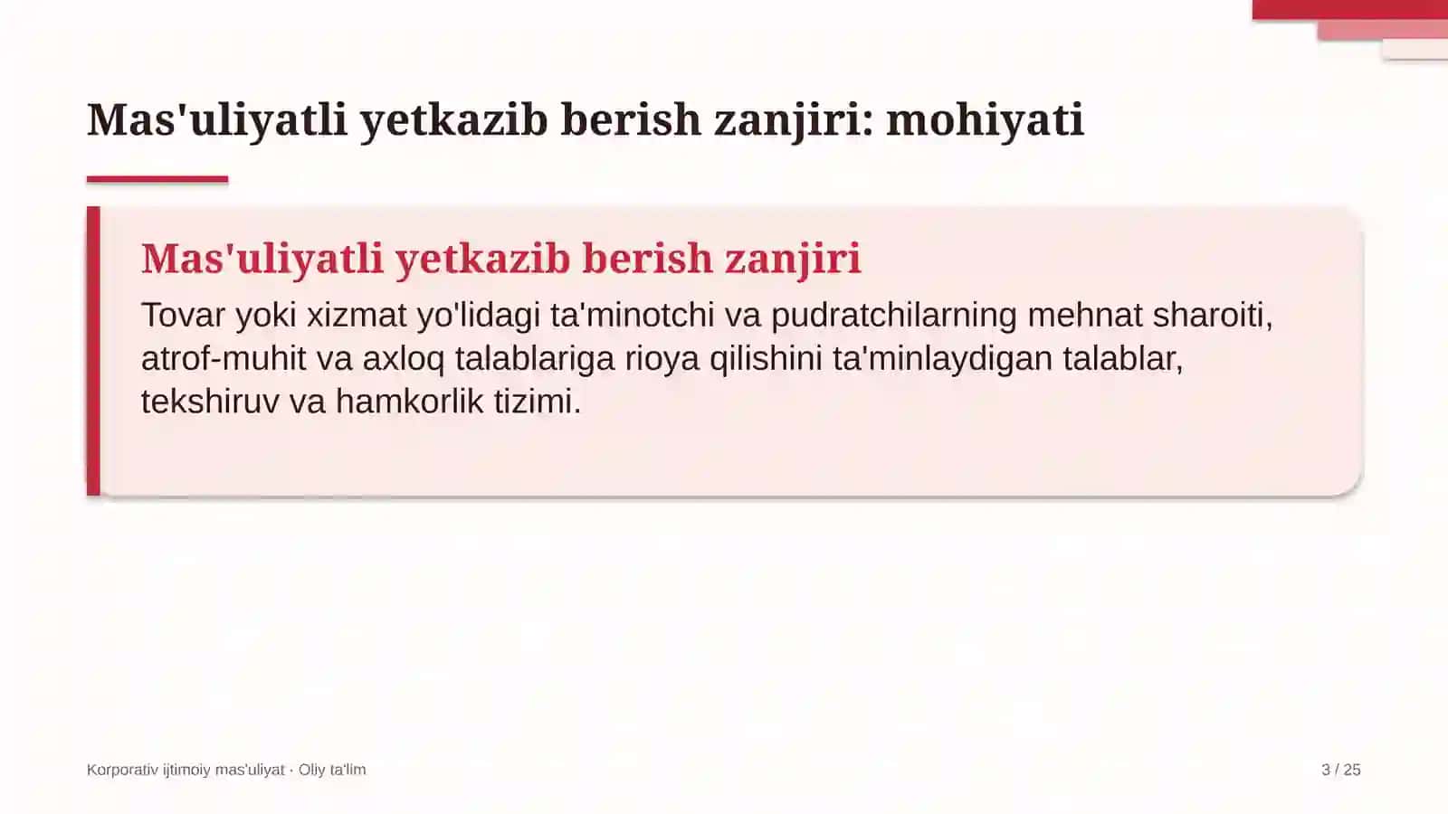 sug'orma dehqonchilikda mas'uliyatli yetkazib berish zanjirini shakllantirish 8220 3