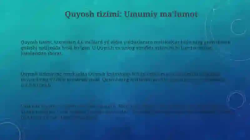 Quyoshtizimivasayyoralar 3
