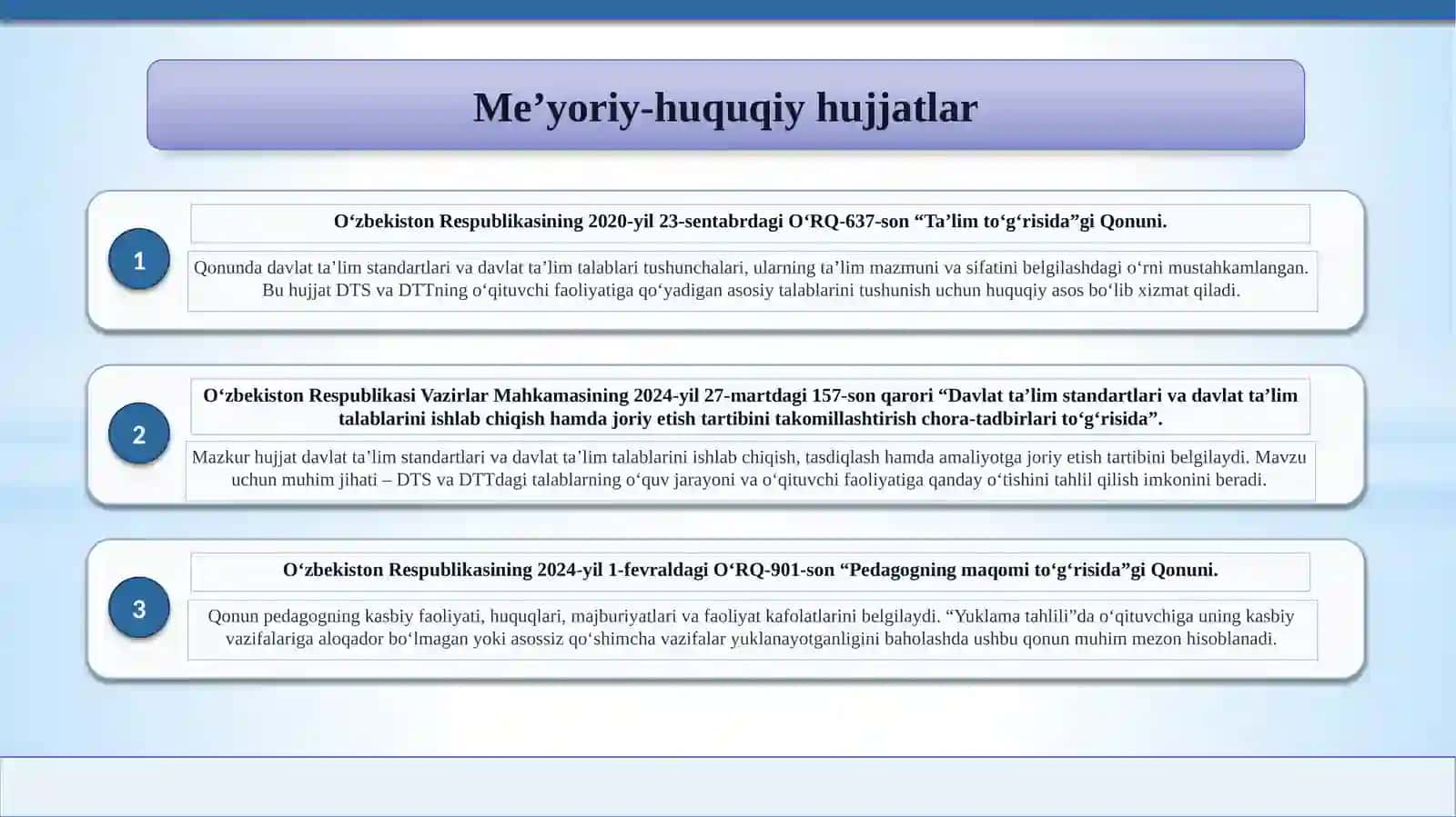 "Pedagogik Mahorat" Kursi 3