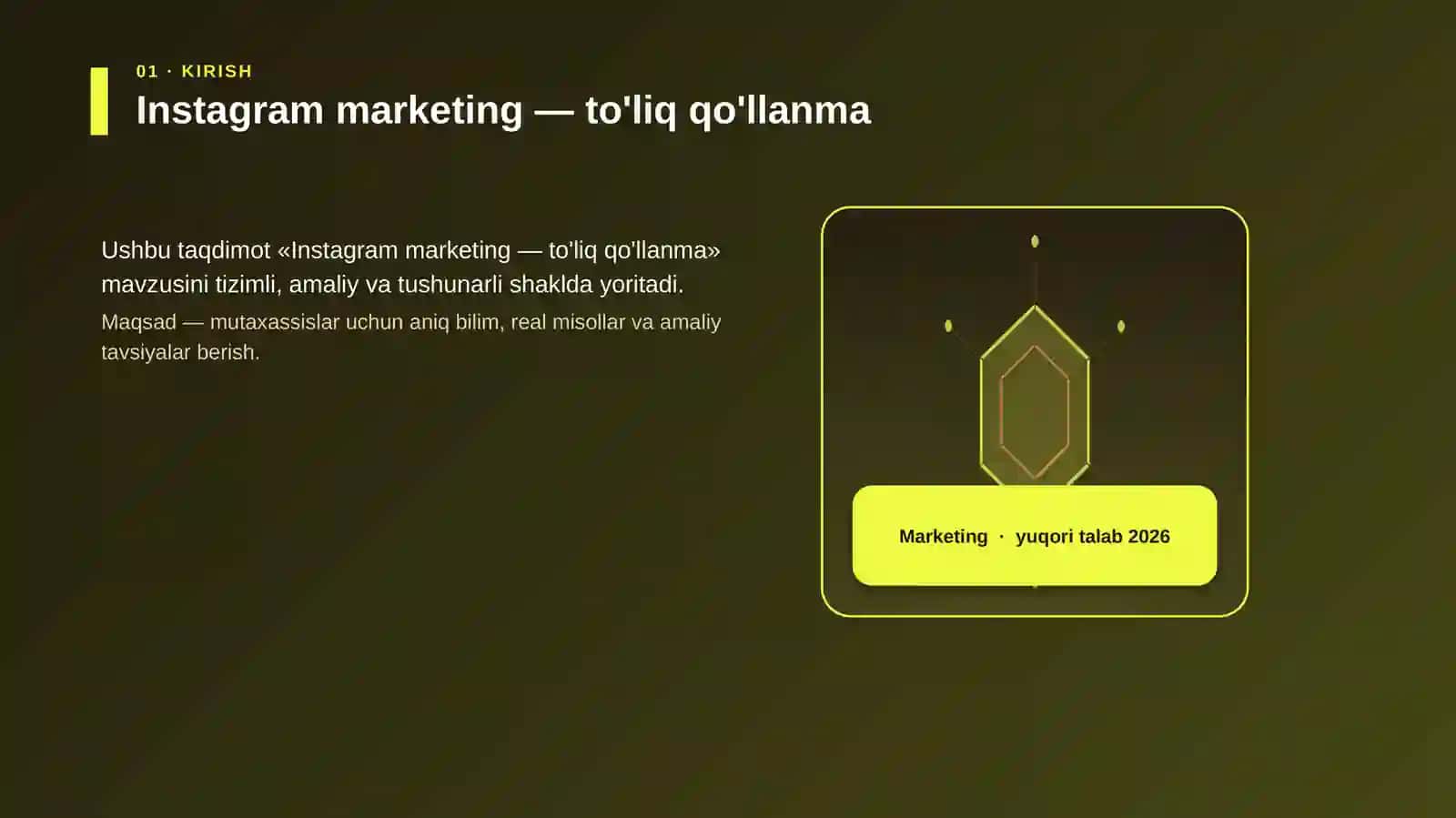 Instagram marketing — to'liq qo'llanma 3