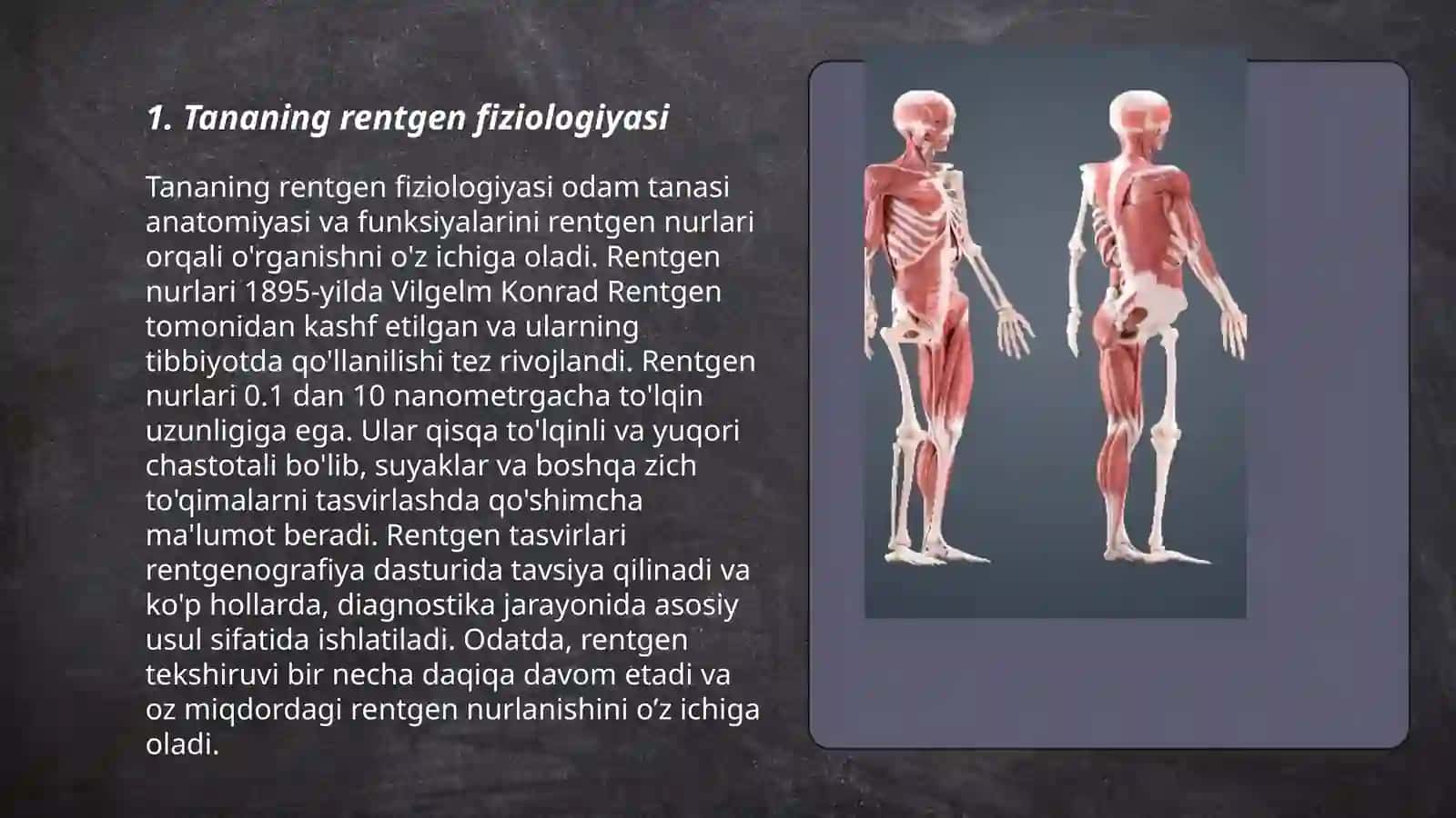 Tananing rentgen fiziologiyasi 3