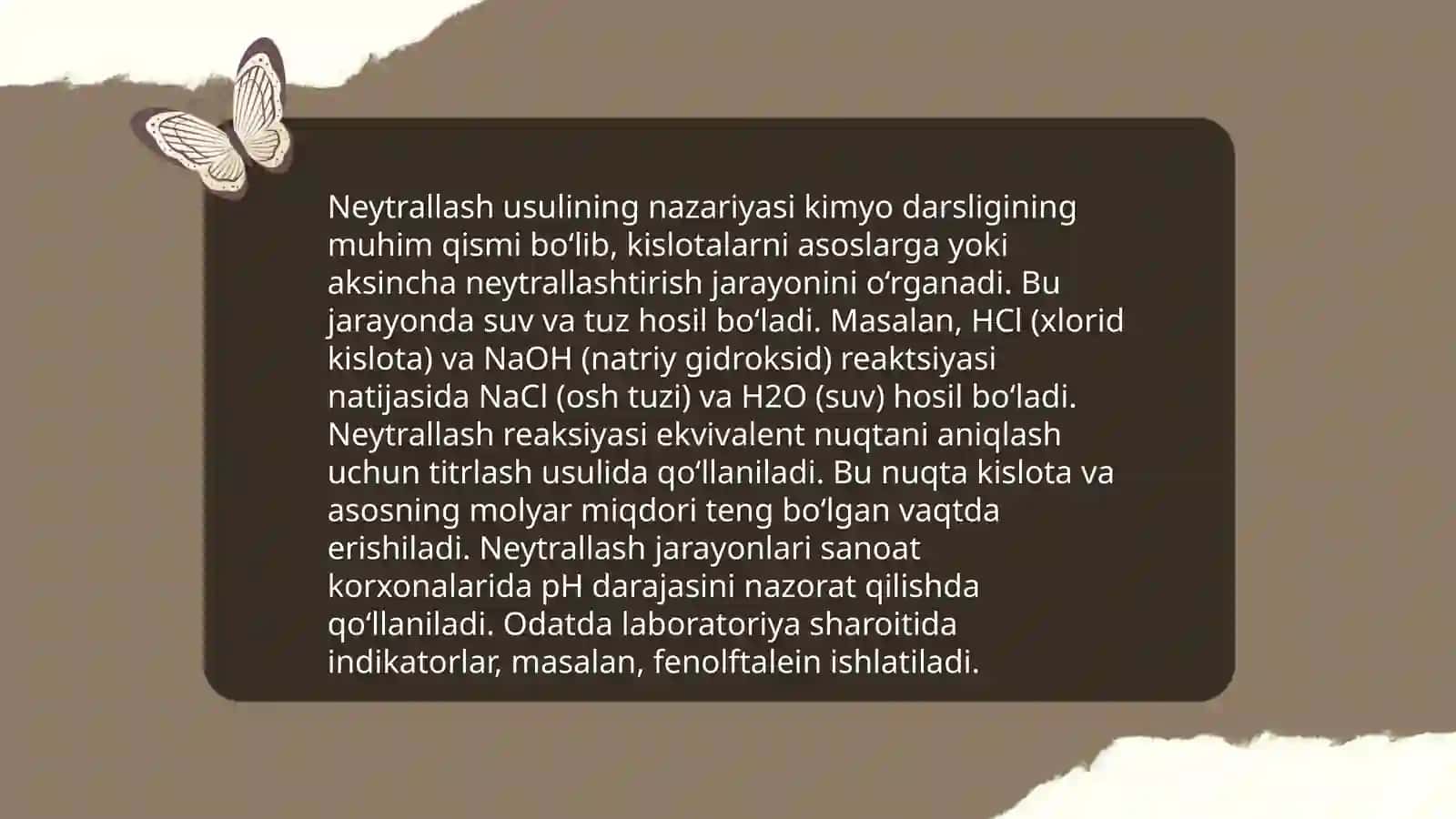Neytrallash usulining nazariyasi 3