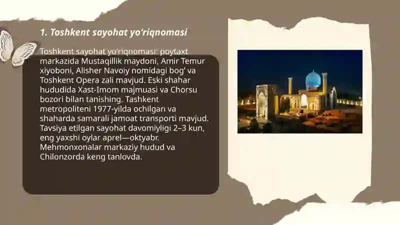 Oʻzbekiston boʻylab sayohat 3