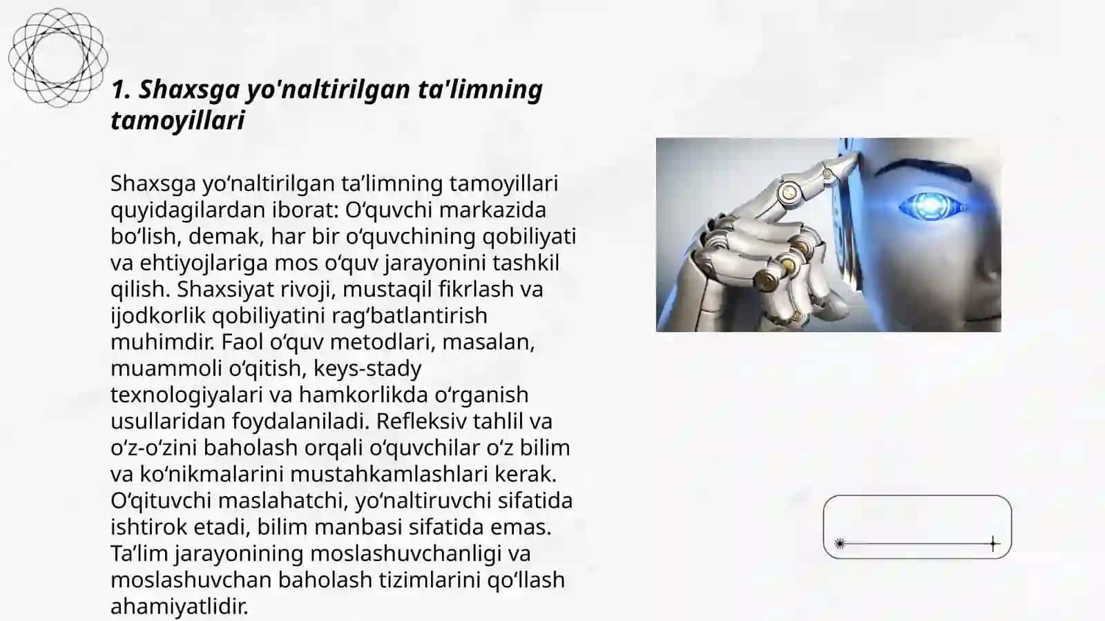 Shaxsga yo'naltirilgan ta'lim va tanqidiy fikrlashga yo'naltirilgan texnologiyalar 3