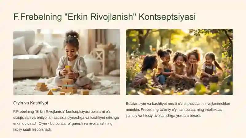 F. Frebelning Didaktik Tizimi: STEAM Ta'lim Texnologiyasi Yordamida Maktabgacha Yoshdagi Bolalarni Kreativ Ijodkorligini Rivojlantirish 3