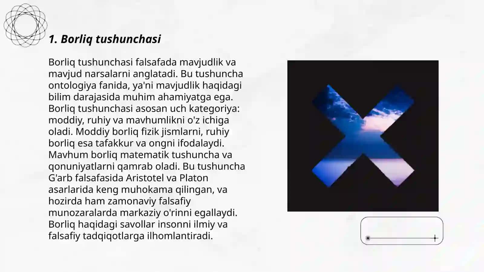 Borliq falsafasi tòģrisidagi ilk qarashlar 3