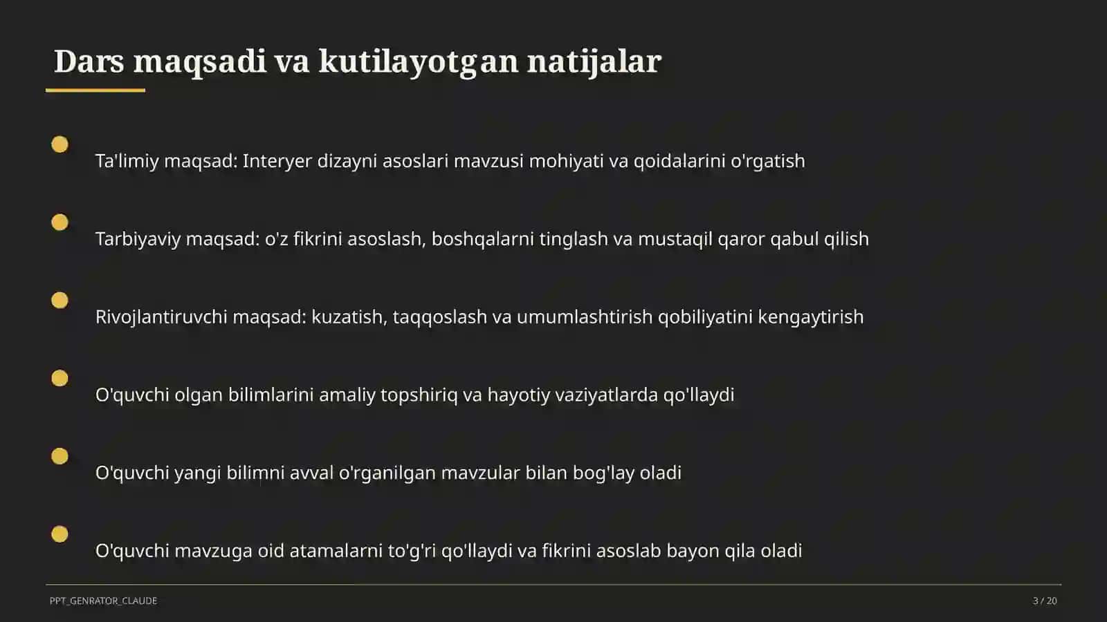 Interyer dizayni asoslari (8-sinf) 3