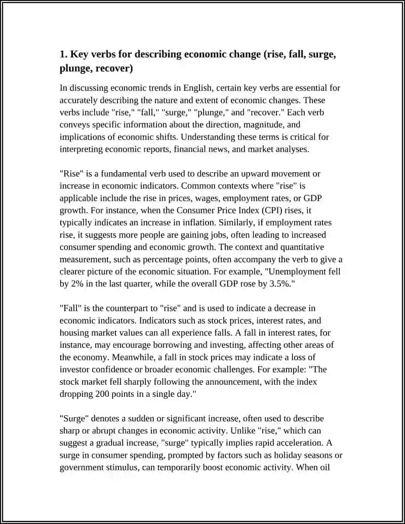 DESCRIBING ECONOMIC TRENDS IN ENGLISH 3