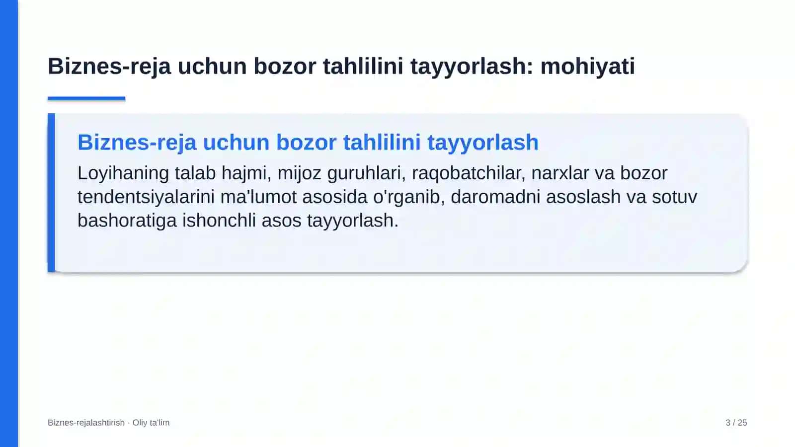 to'qimachilik korxonalarida biznes reja uchun bozor tahlilini tayyorlash 8765 3