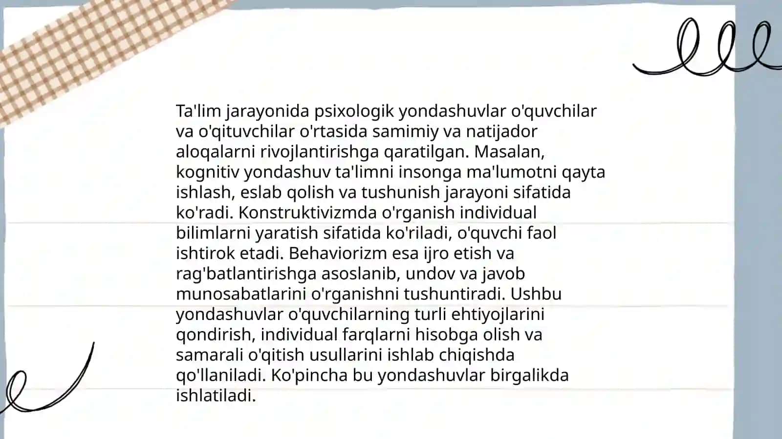 Tarbiya metodlari va vositalarining psixologik mazmuni 3