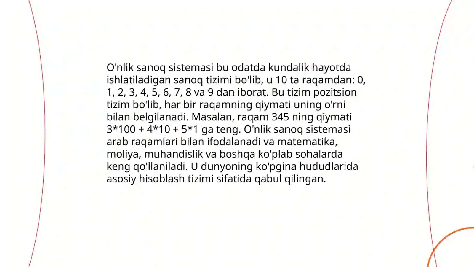 Amaliy mashg‘ulotlarga tayyorgarlik ko‘rish. Sanoq sistemalari va algoritmlar 3