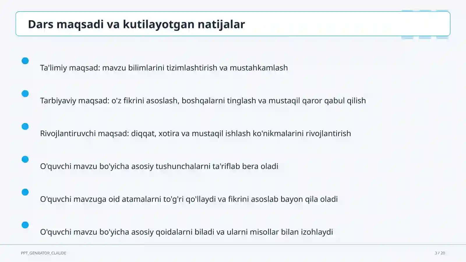 Sinf soati va tarbiyaviy tadbirlar 3