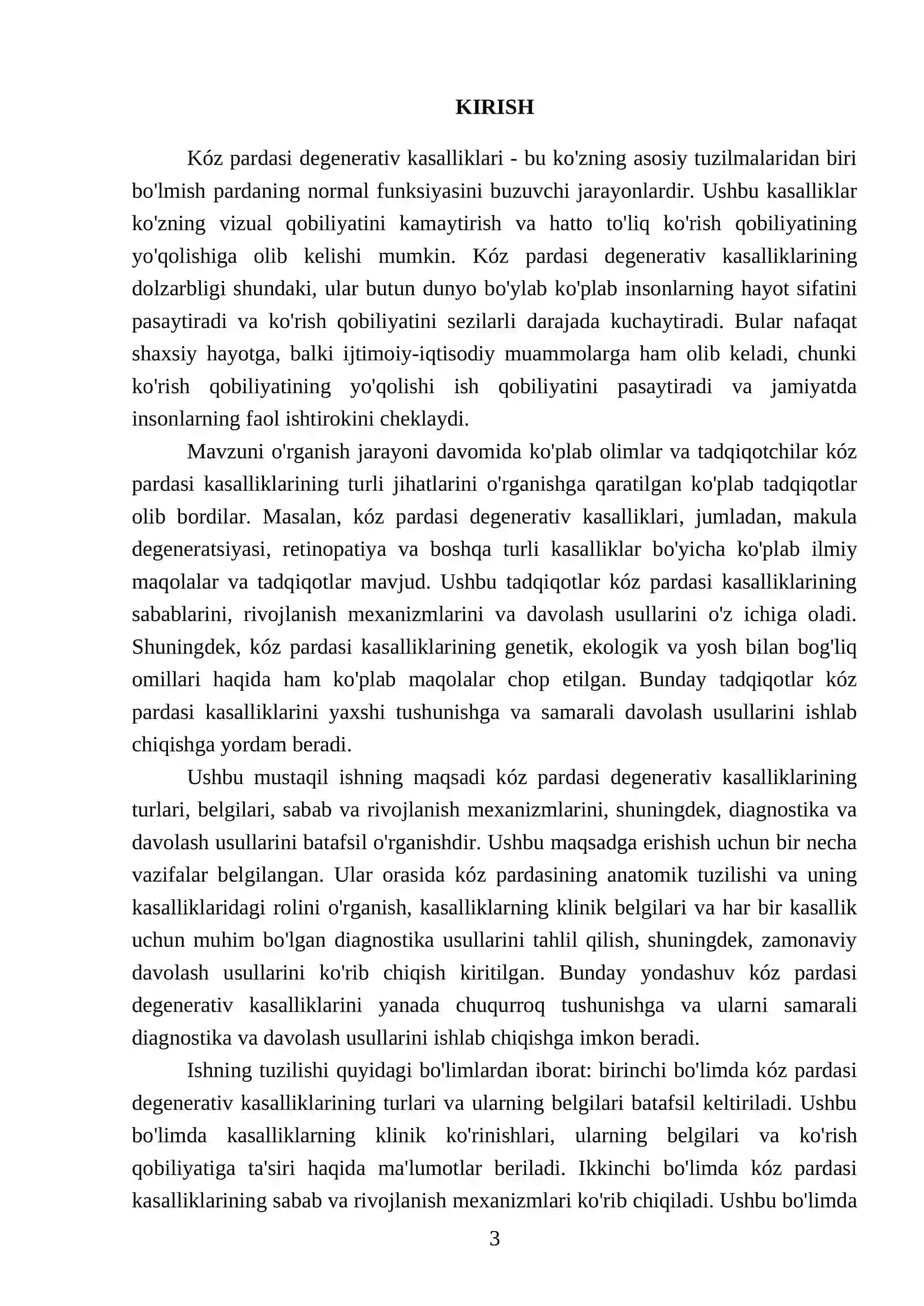 Kóz the pardasi degenerativ kasalliklari 3