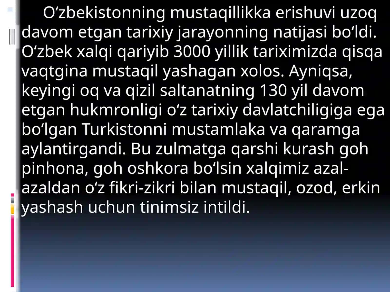 O'zbekiston Mustaqilligi 3