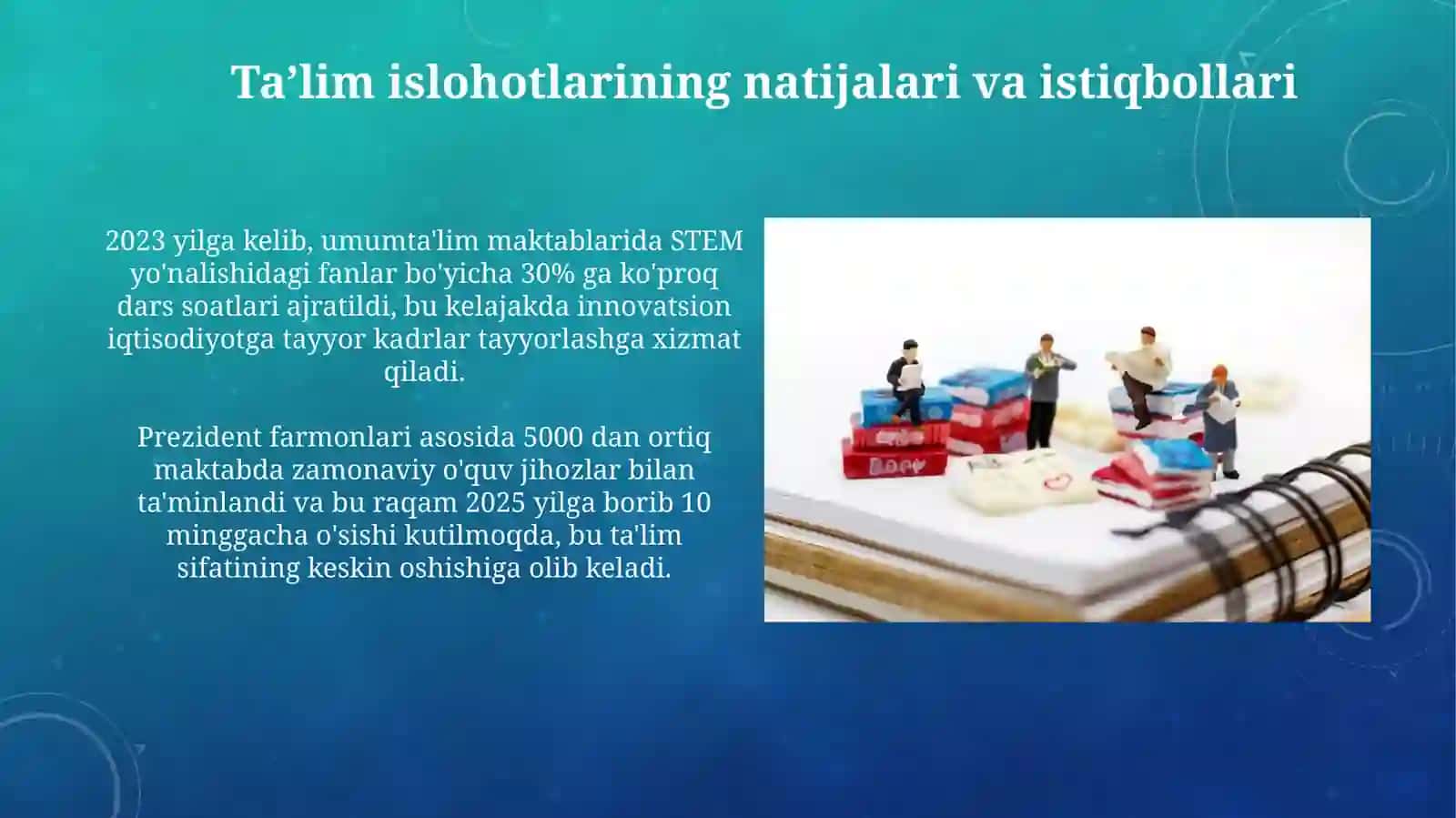 Taʼlim islohotlarining natijalari va istiqbollari 3