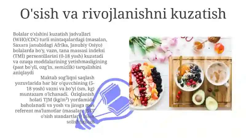 Oziqlanish ehtiyojini baholash 3
