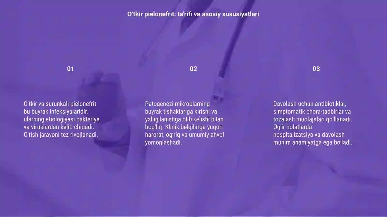 Bolalarda oʻtkir va surunkali pielonefrit. Etiologiyasi, patogenezi, klinikasi va davolash 3