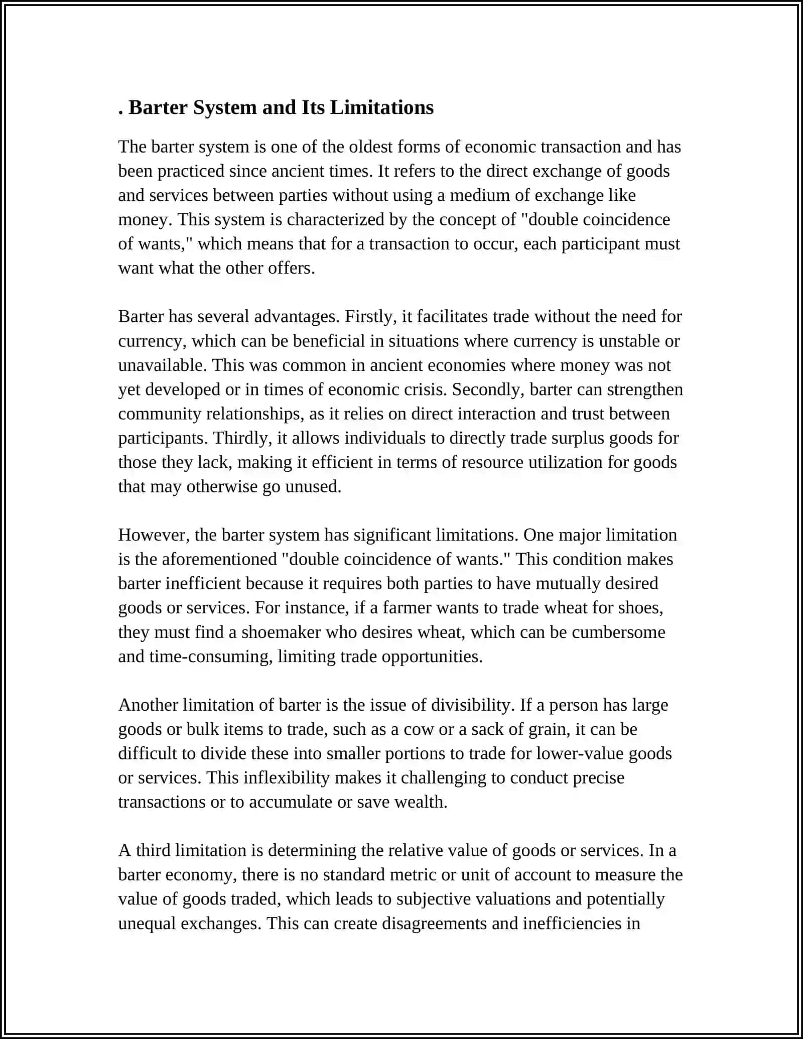 THEME: HISTORY OF MONEY 3