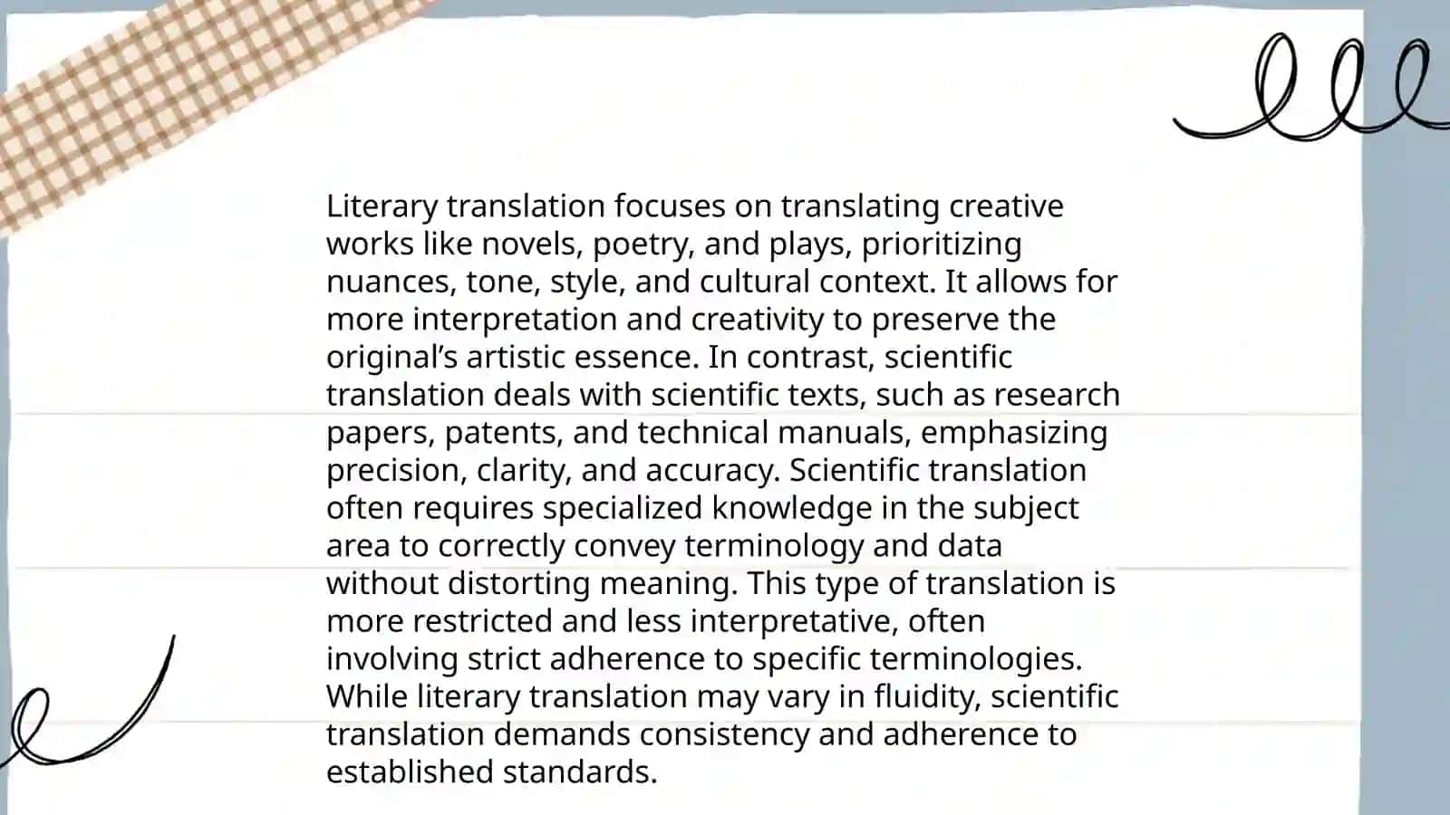 Translation of texts. Features of literary and scientific translation 3